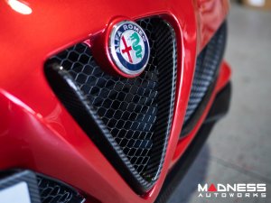 Alfa Romeo 4C Carbon Fiber Front Bumper Center Grille Frame 